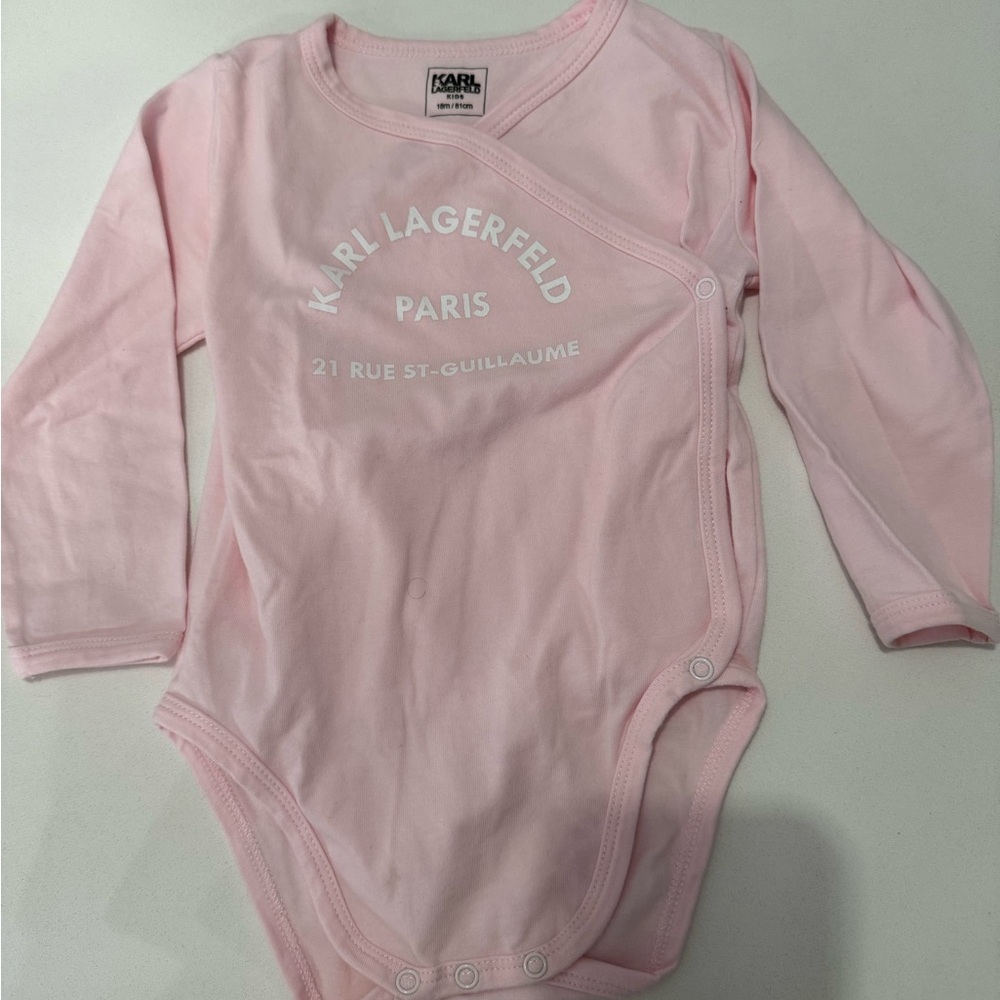 Karl Lagerfeld baby onesie in pink size 18months/ 81cm